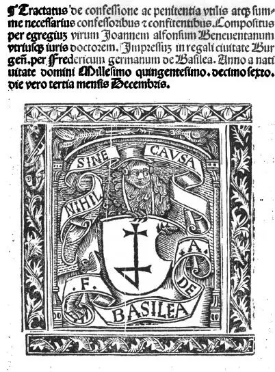 Fig 16 Tractatus de pentientiis Fadrique 1516 Hay que resaltar además - фото 29
