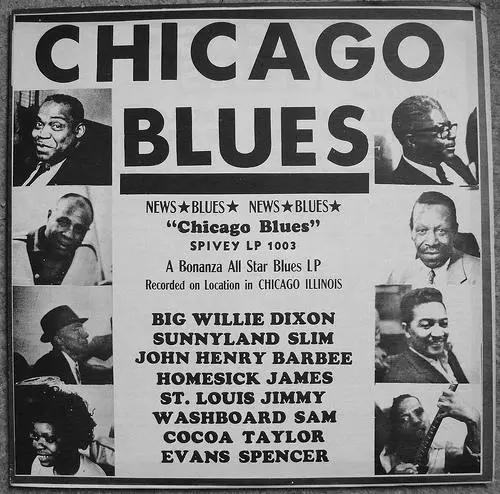 Locandina esplicativa dei miti del Blues a Chicago e del BOOM della nuova - фото 22