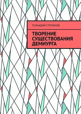 Геннадий Степанов Творение существования Демиурга обложка книги