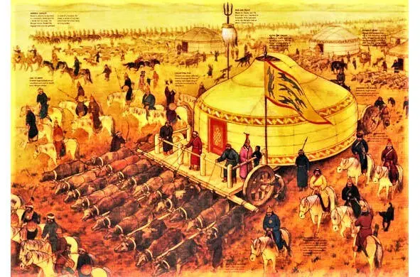 Чингисхан ведёт армию на Запад Могуллы избрали для царской ставки Куксарай и - фото 6