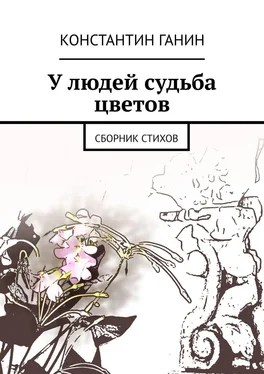 Константин Ганин У людей судьба цветов. Сборник стихов обложка книги