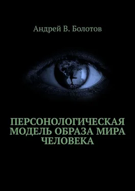 Андрей Болотов Персонологическая модель образа мира человека обложка книги