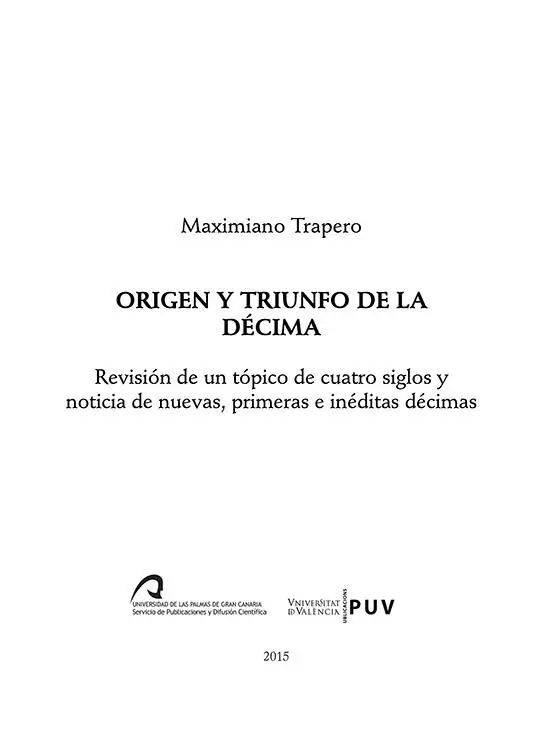 De esta edición Maximiano Trapero Publicacions de la Universitat de València - фото 3