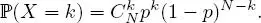 It is then said that X follows a binomial distribution with parameters N and p - фото 115