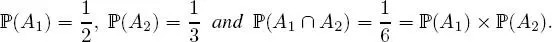 Therefore A 1 and A 2 are two independent events EXAMPLE 111 A coin is - фото 82
