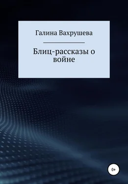 Галина Вахрушева Блиц-рассказы о войне обложка книги