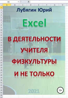 Юрий Лубягин Excel в деятельности учителя физкультуры и не только обложка книги