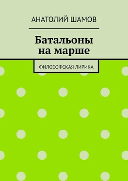 Анатолий Шамов Батальоны на марше. Философская лирика обложка книги