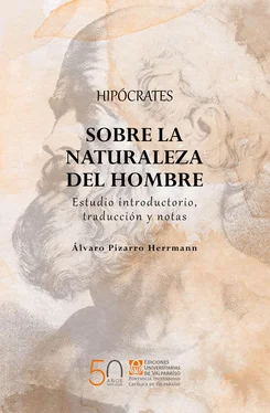 Alvaro Ernesto Pizarro Herrmann Hipócrates sobre la naturaleza del hombre обложка книги