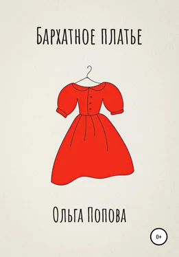 Ольга Попова Бархатное платье обложка книги