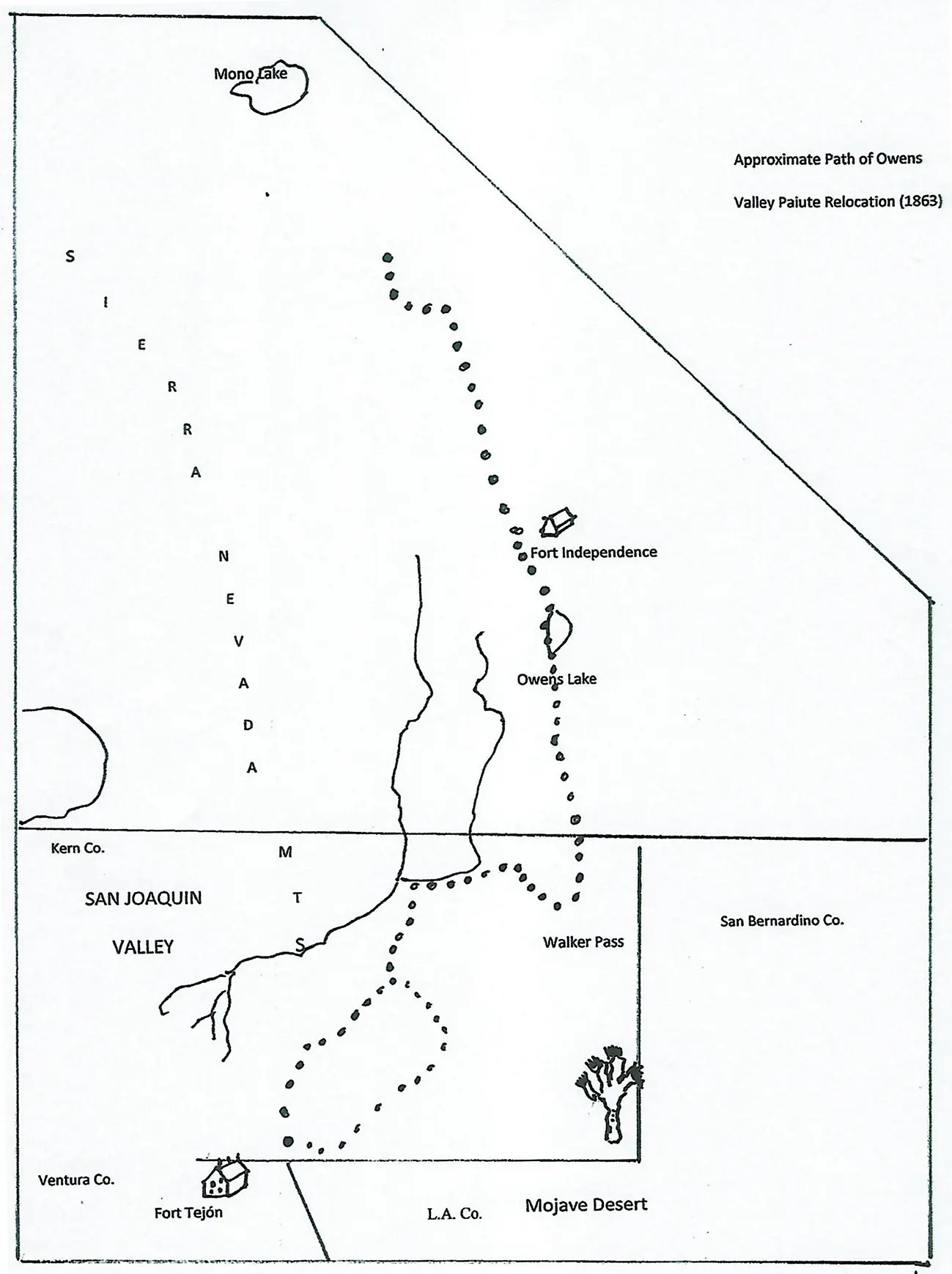 Figure 24 Route of Davidson Expedition 1859 Likely Followed by Owens Valley - фото 11