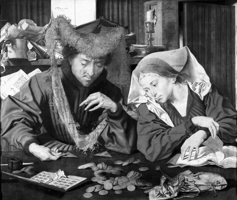 Маринус ван Реймерсвале Меняла и его жена 1539 г Музей Прадо Мадрид Раз уж - фото 3