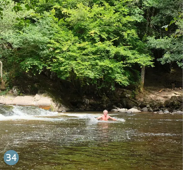 34 Saut de la Brame Le Breuil Sehr schöner Waldwanderweg am Nebenfluss der - фото 652