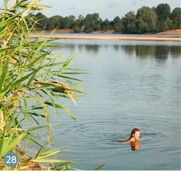 28 Route du Pont Cuzé Ruhiger Rastplatz mit Spielplatz und flachem Strand Von - фото 317