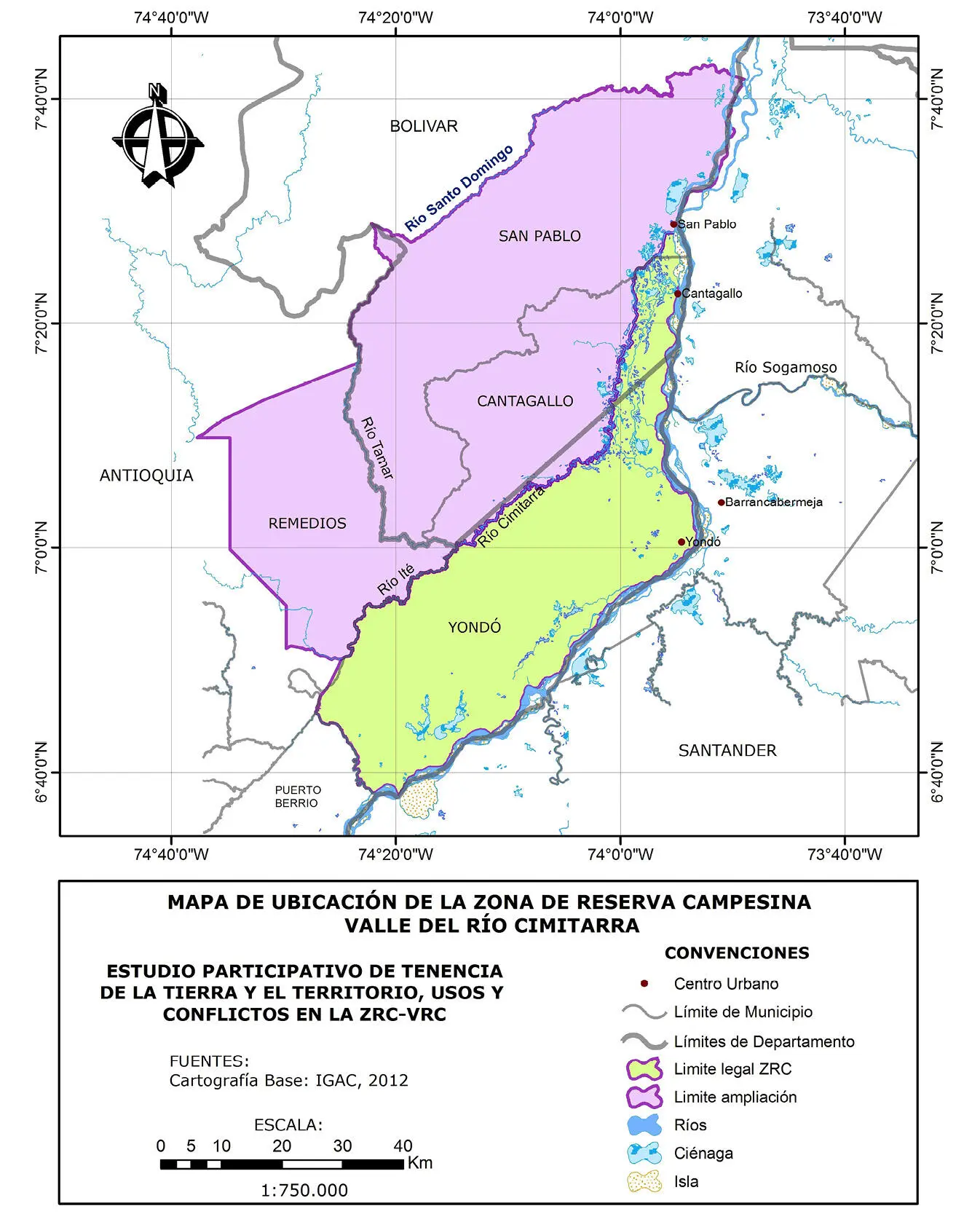 Figura 11 Mapa del valle del río Cimitarra Tomado de Programa de las - фото 3