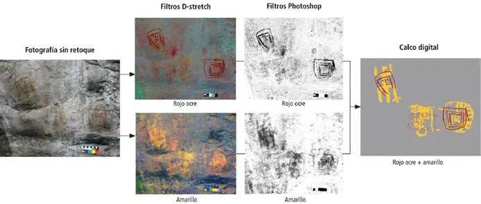Figura 3 Aplicación de filtros de color desde los programas DStretch y - фото 6