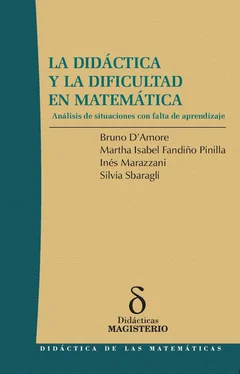 Bruno D´Amore La Didáctica y la Dificultad en Matemática обложка книги