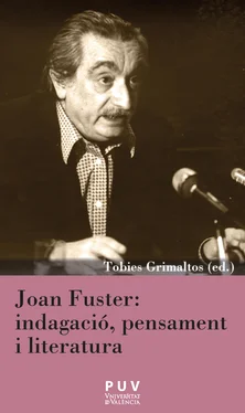 AAVV Joan Fuster: indagació, pensament i literatura обложка книги