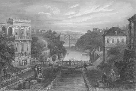 El canal de Erie en Lockport Nueva York hacia 1855 La asociación de recursos - фото 7