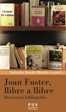 AAVV Joan Fuster, llibre a llibre обложка книги
