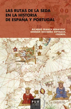 AAVV Las rutas de la seda en la historia de España y Portugal обложка книги