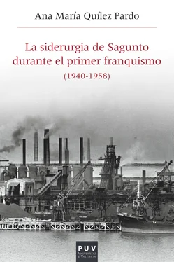 Ana María Quílez Pardo La siderurgia de Sagunto durante el primer Franquismo (1940-1958) обложка книги