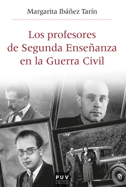 Margarita Ibáñez Tarín Los profesores de Segunda Enseñanza en la Guerra Civil обложка книги