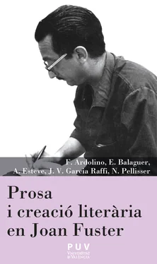 Josep-Vicent Garcia Raffi Prosa i creació literària en Joan Fuster обложка книги