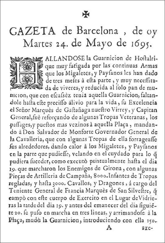 Gazeta de Barcelona creada per Rafael Figueró el 1695 el primer periòdic - фото 4