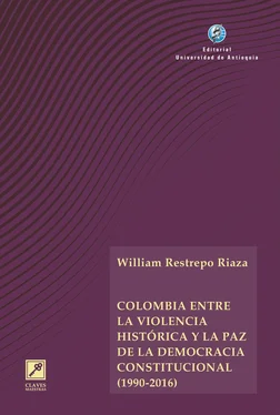 William Restrepo Riaza Colombia entre la violencia histórica y la paz de la democracia constitucional (1990-2016) обложка книги