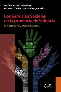 AAVV Los Servicios Sociales en la provincia de Valencia обложка книги