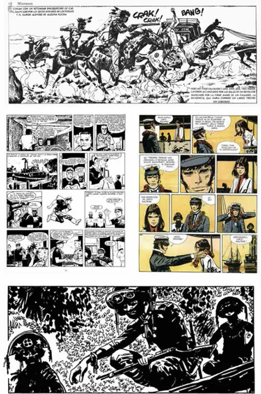 La evolución del trazo en los álbumes de Hugo Pratt De arriba a abajo y de - фото 15