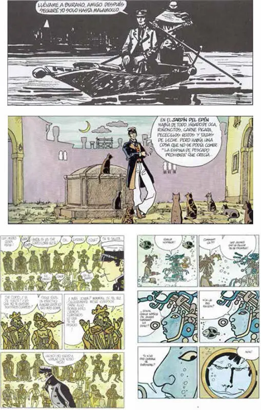 La evolución del trazo en los álbumes de Hugo Pratt De arriba a abajo Las - фото 16