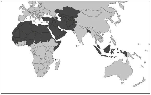 Mapa de países con mayoría musulmana 1 DIOS Y LEY Para el cristianismo la - фото 4
