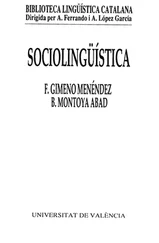 Francesc Gimeno Menéndez - Sociolingüística