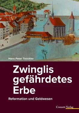 Hans Peter Treichler Zwinglis gefährdetes Erbe обложка книги