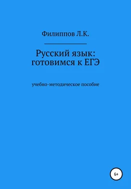 Леонид Филиппов Русский язык: готовимся к ЕГЭ обложка книги