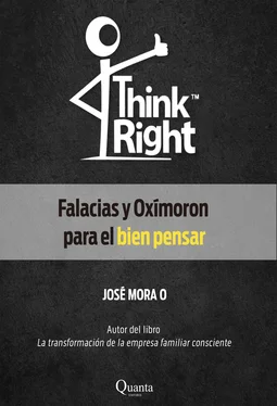 José Mora Think Right: Falacias y Oxímoron para el bien pensar обложка книги