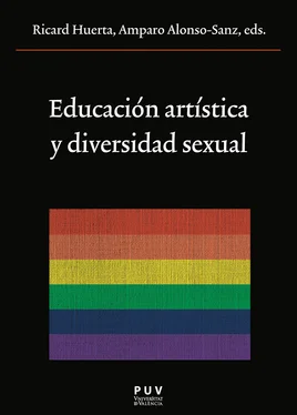 AAVV Educación artística y diversidad sexual обложка книги