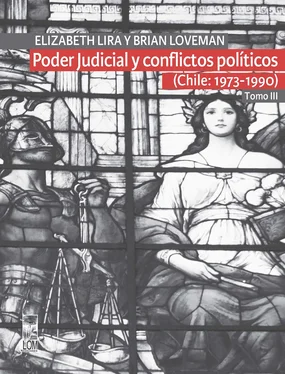 Brian Loveman Poder Judicial y conflictos políticos. Tomo III. (Chile: 1973-1990)