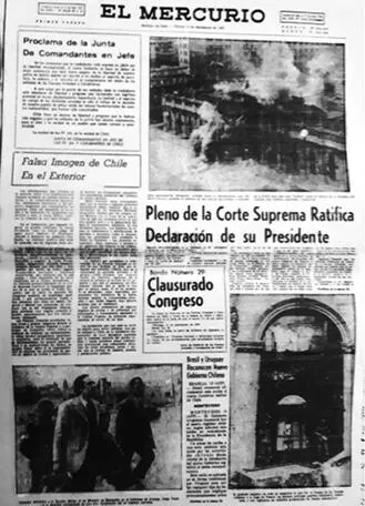 El Mercurio 14 septiembre de 1973 portada Desde el 11 de septiembre de 1973 - фото 4