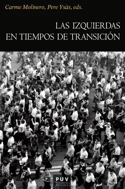 AAVV Las izquierdas en tiempos de transición обложка книги