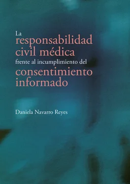 Daniela Navarro Reyes La responsabilidad civil médica frente al incumplimiento del consentimiento informado обложка книги