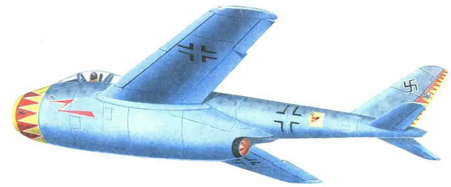 Мессершмитт Р1101 от 14121944 года Модель серийного варианта Р1101 конца - фото 221