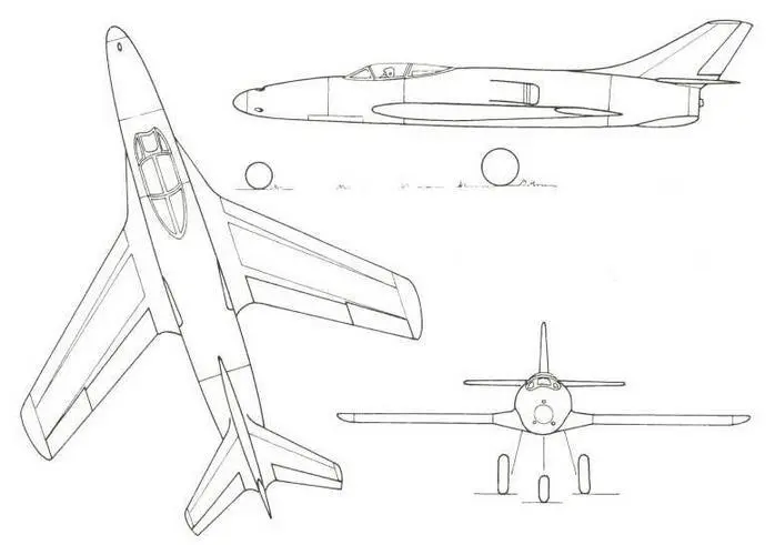 Мессершмитт Me Р1110 с наклонным воздухозаборником Мессершмитт Me P1111 - фото 232