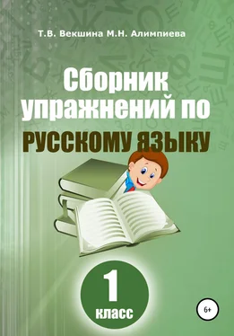 Татьяна Векшина Сборник упражнений по русскому языку. 1 класс обложка книги