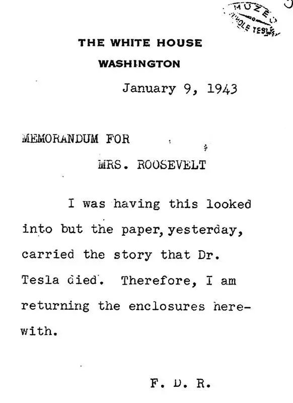 Фото 23 Записка Президента США Франклина Делано Рузвельта FDR миссис - фото 23