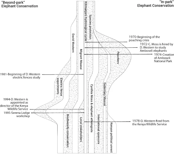 Figure 5 Stream diagram of the temporal evolution of the Amboseli controversy - фото 6