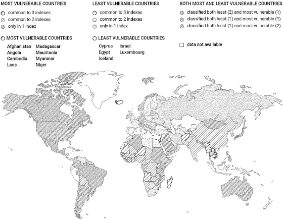 Figure 6 Map of how three different indexes of vulnerability disagree in - фото 7