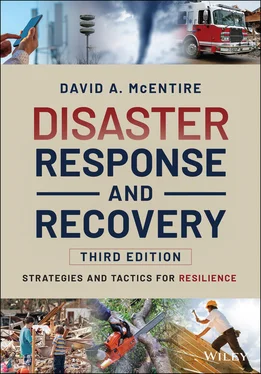 David A. McEntire Disaster Response and Recovery обложка книги